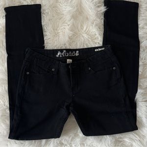 EUC Mudd Skinny Black Jeans size 7~ 99% Cotton / 1% Spandex
